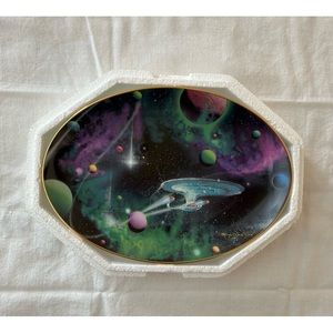 Star Trek Signs of Intelligence Plate W/COA - Space, The Final Frontier Hamilton